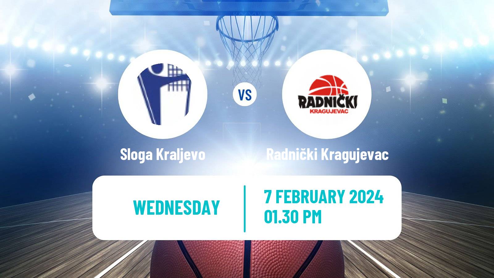 Basketball Serbian First League Basketball Sloga Kraljevo - Radnički Kragujevac