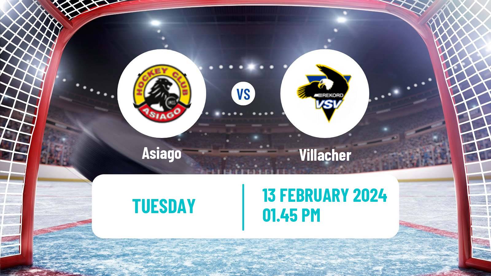 Hockey Austrian Ice Hockey League Asiago - Villacher