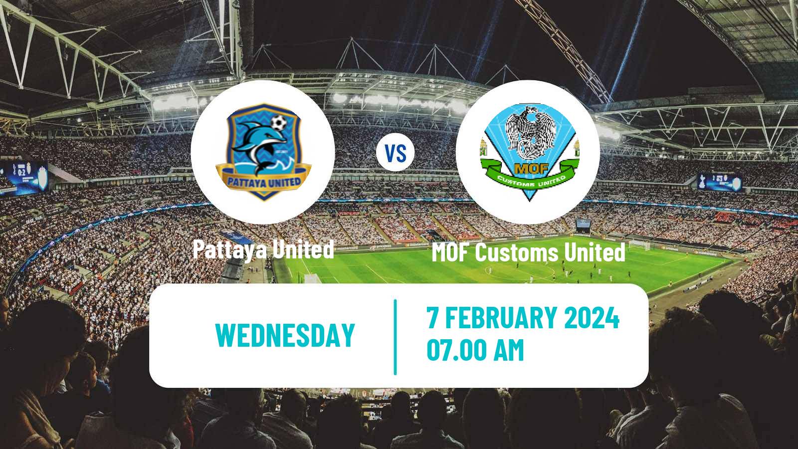 Soccer Thai League 2 Pattaya United - MOF Customs United