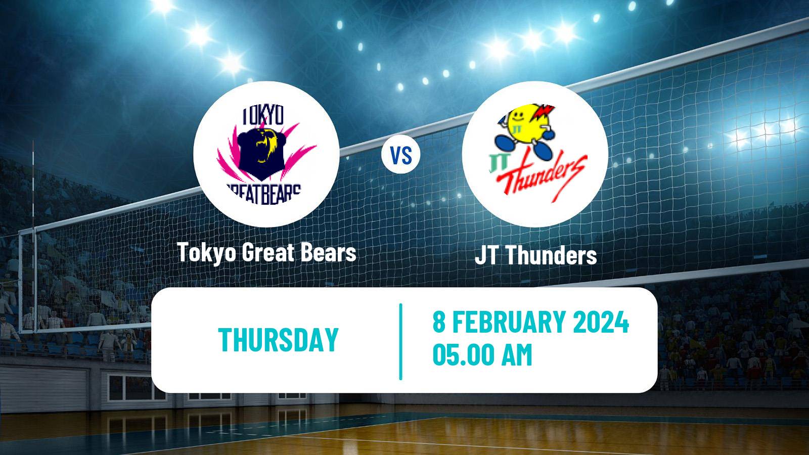 Volleyball Japan V Premier League Tokyo Great Bears - JT Thunders