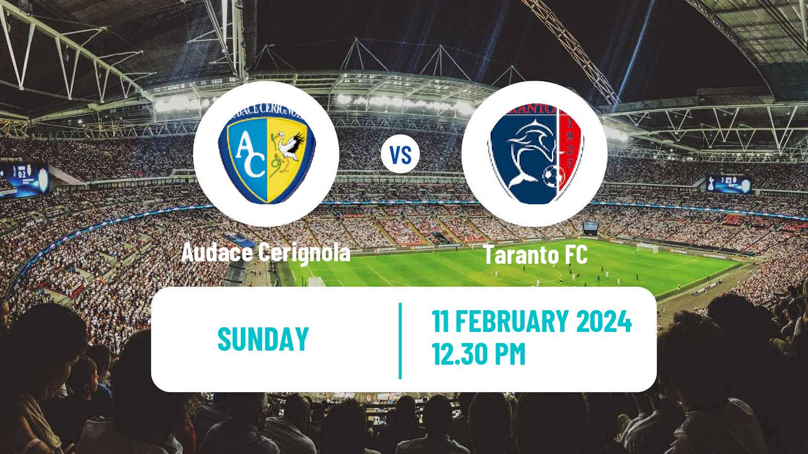 Soccer Italian Serie C Group C Audace Cerignola - Taranto