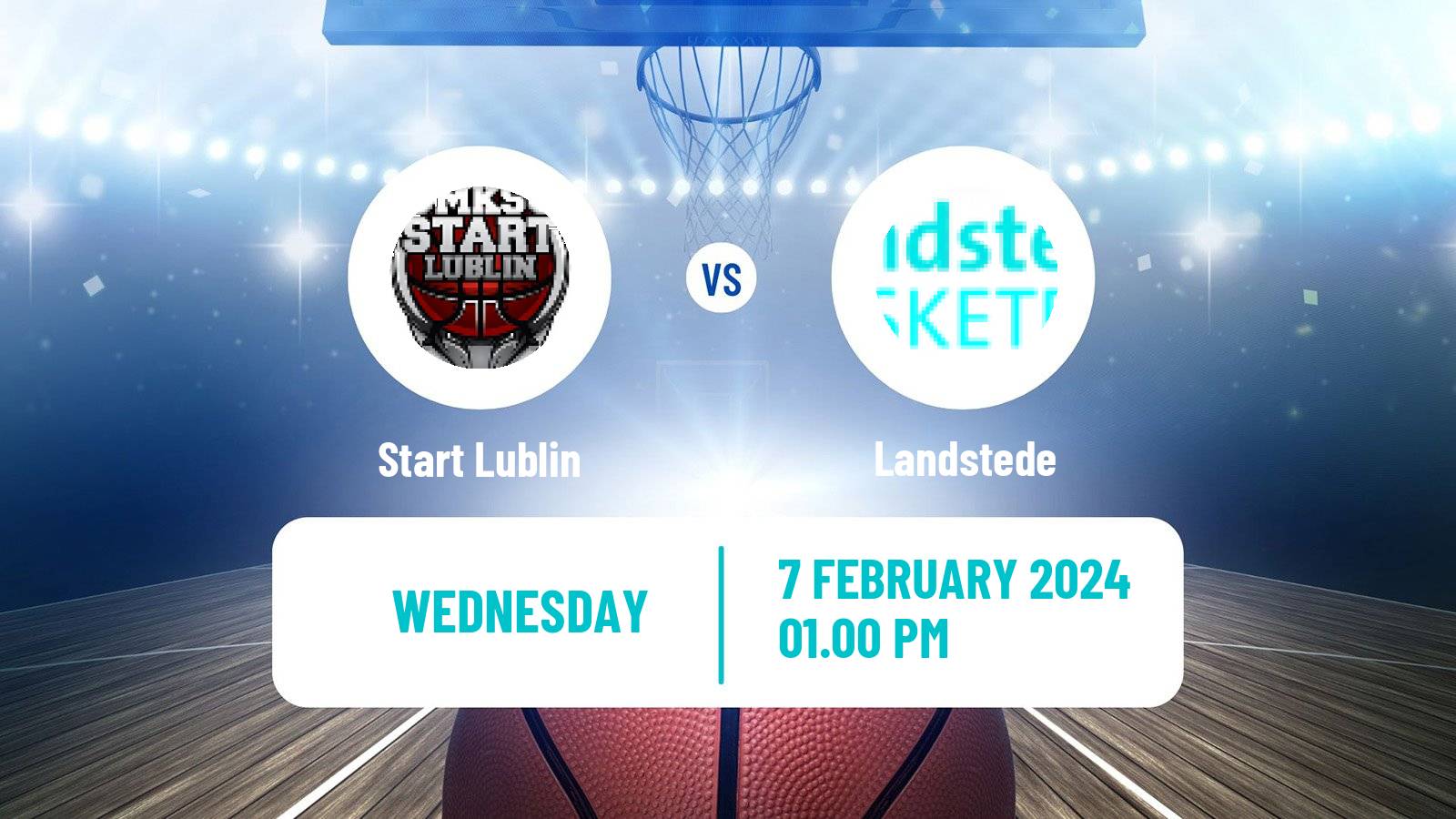 Basketball ENBL Start Lublin - Landstede