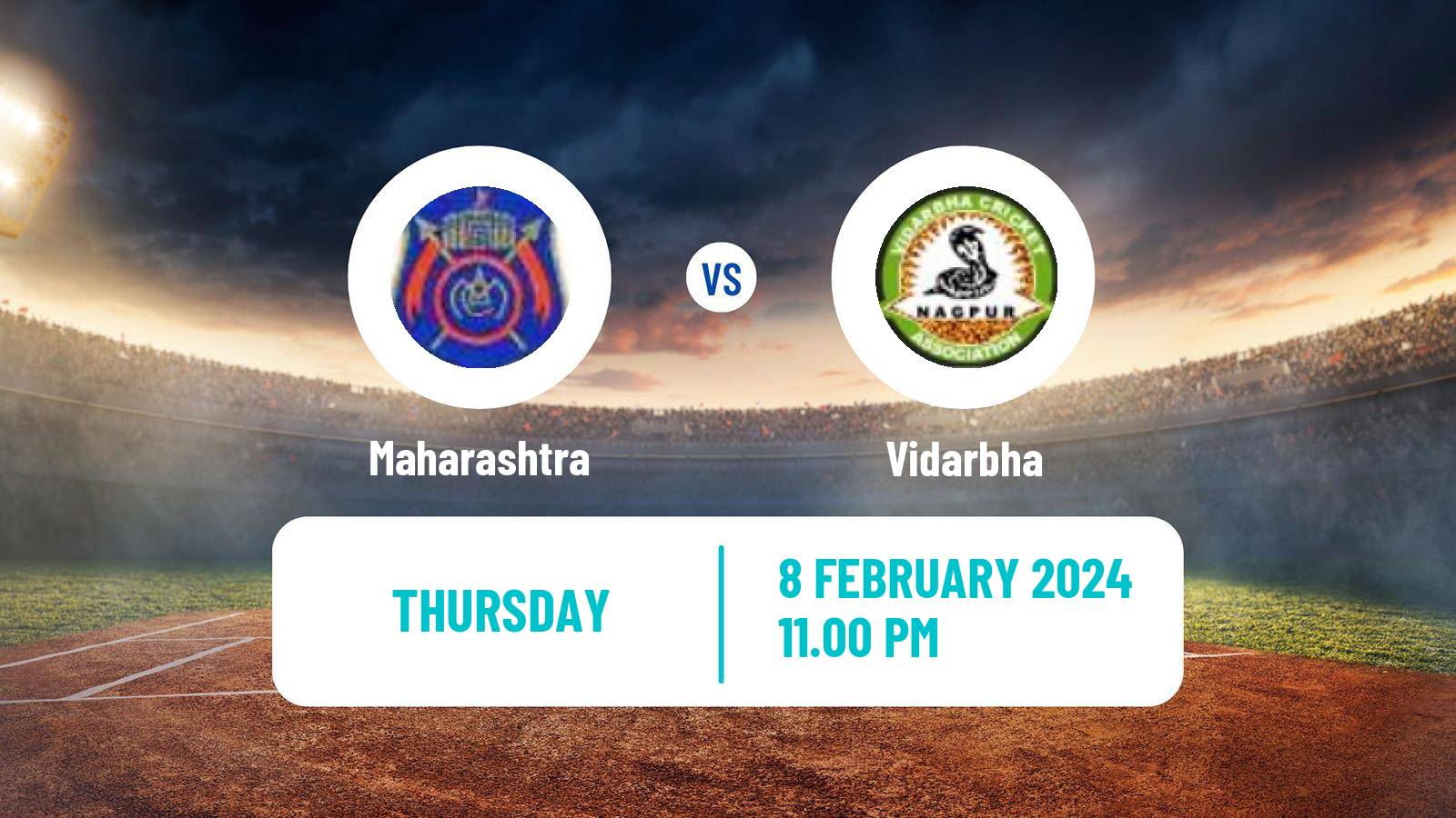 Cricket Ranji Trophy Maharashtra - Vidarbha