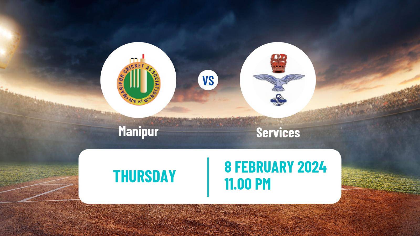 Cricket Ranji Trophy Manipur - Services