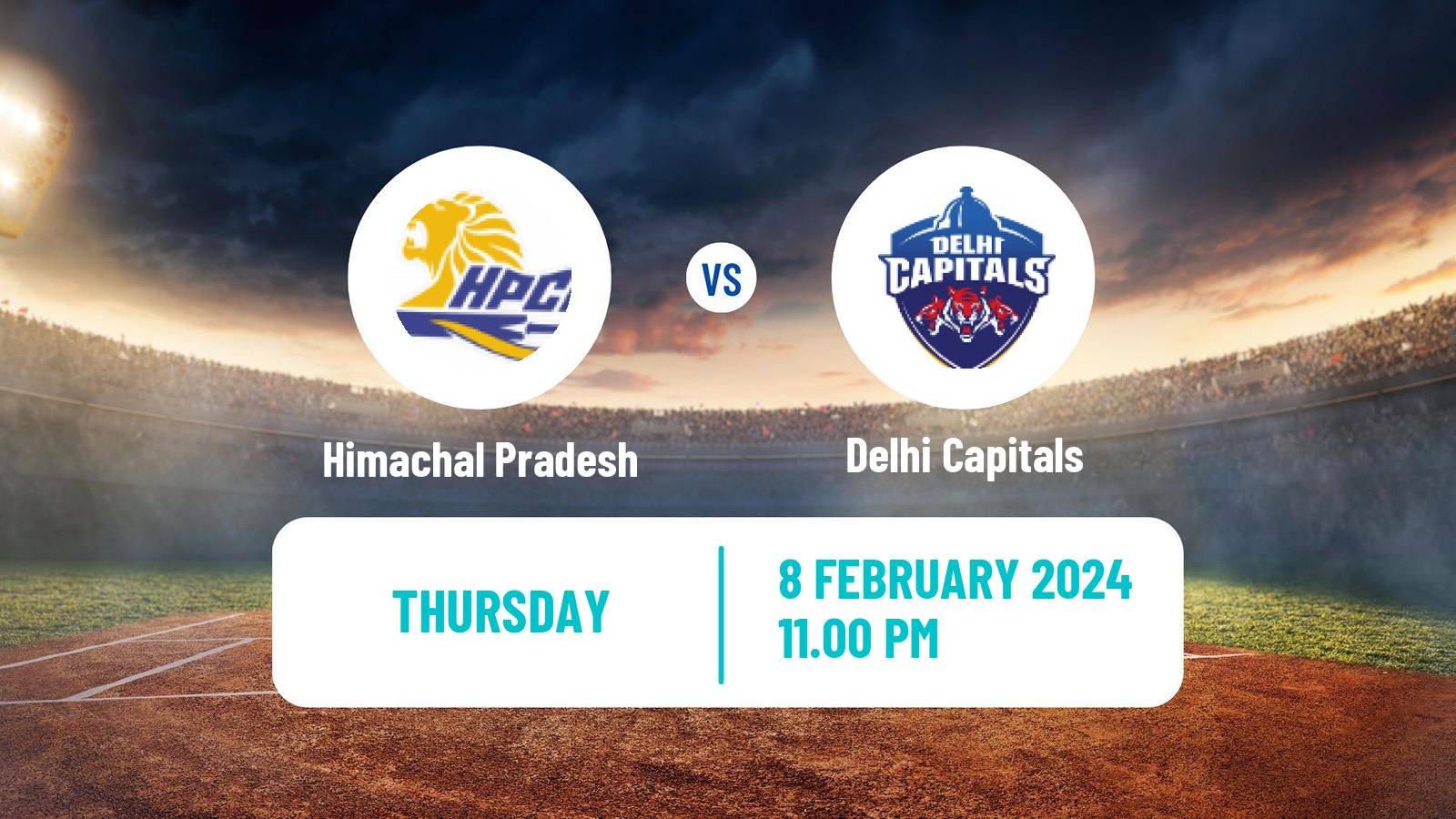 Cricket Ranji Trophy Himachal Pradesh - Delhi Capitals