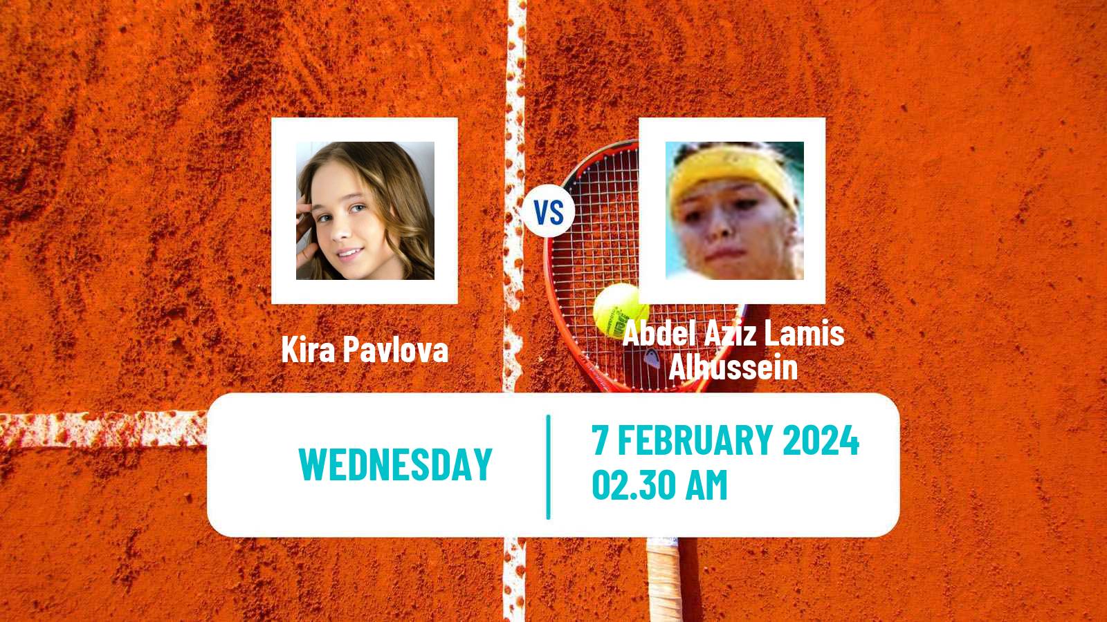 Tennis ITF W15 Sharm Elsheikh Women 2024 Kira Pavlova - Abdel Aziz Lamis Alhussein