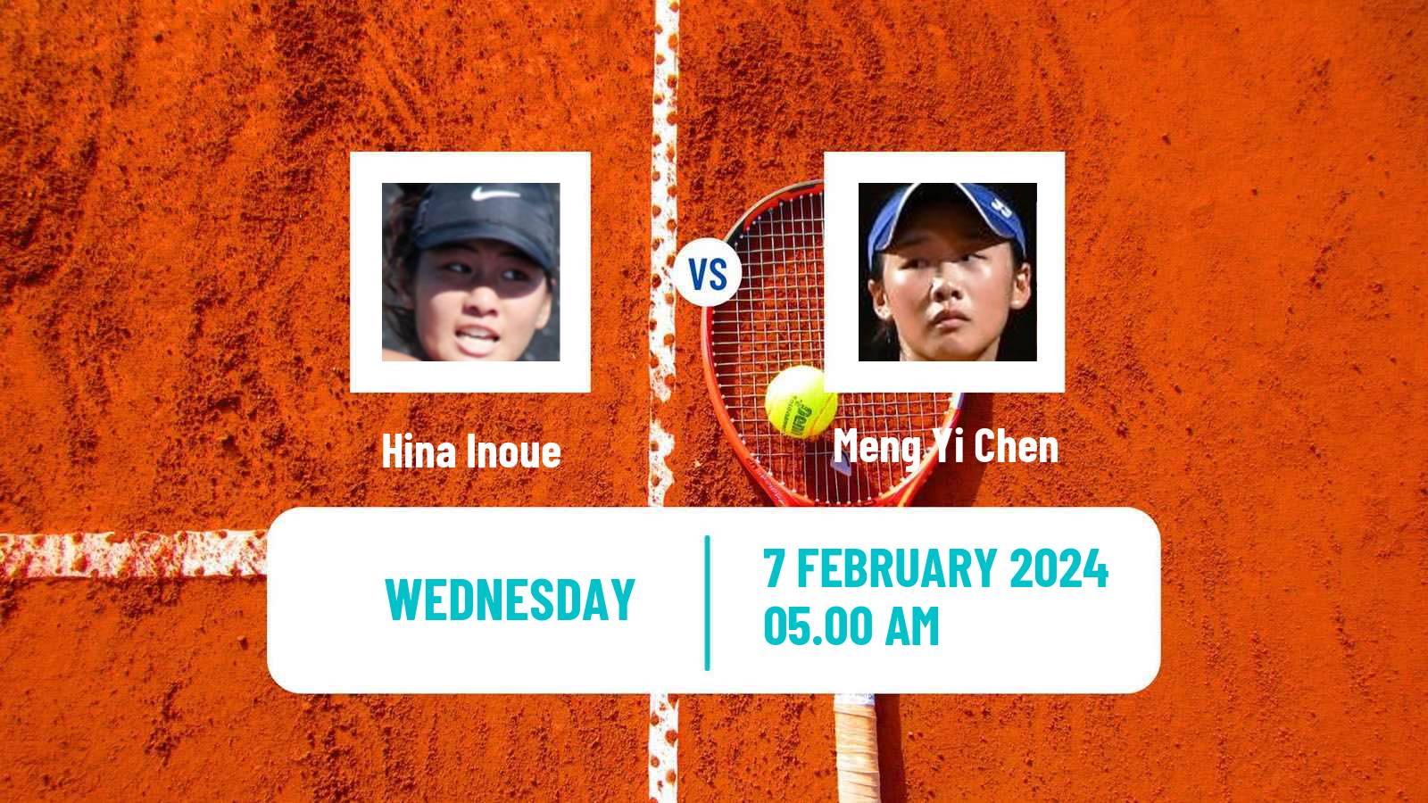 Tennis ITF W15 Monastir 4 Women Hina Inoue - Meng Yi Chen