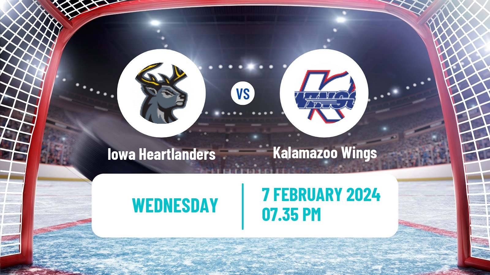 Hockey ECHL Iowa Heartlanders - Kalamazoo Wings