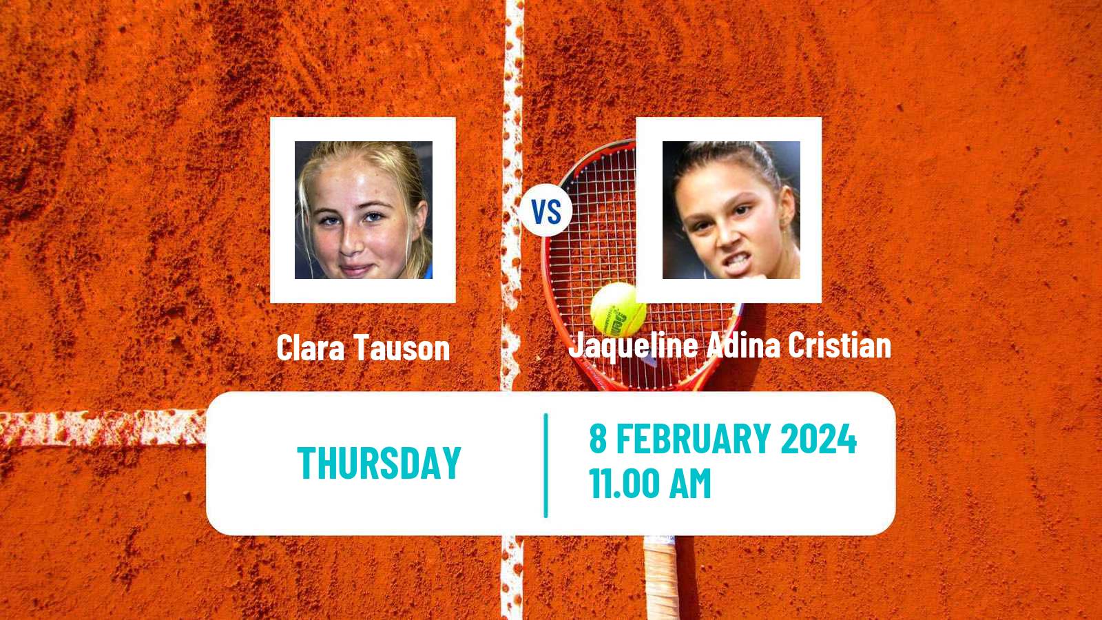 Tennis WTA Cluj Napoca Clara Tauson - Jaqueline Adina Cristian