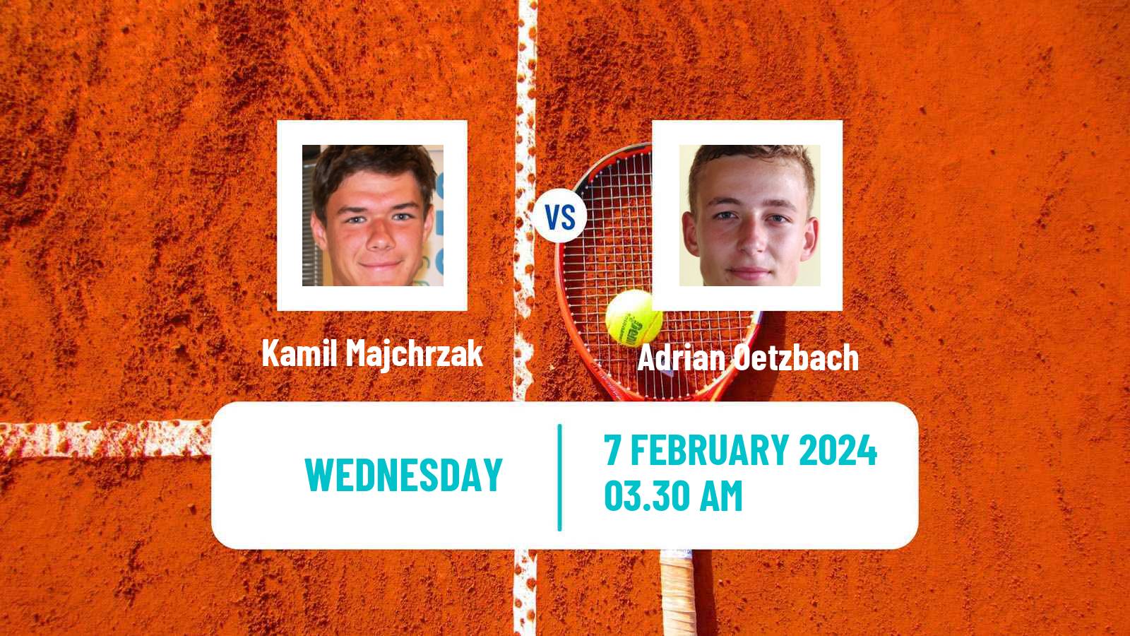 Tennis ITF M25 Hammamet 2 Men Kamil Majchrzak - Adrian Oetzbach