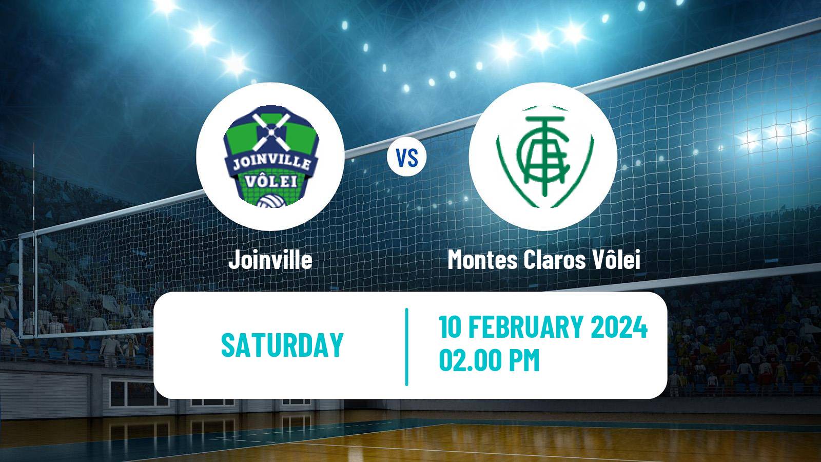 Volleyball Brazilian SuperLiga Volleyball Joinville - Montes Claros Vôlei