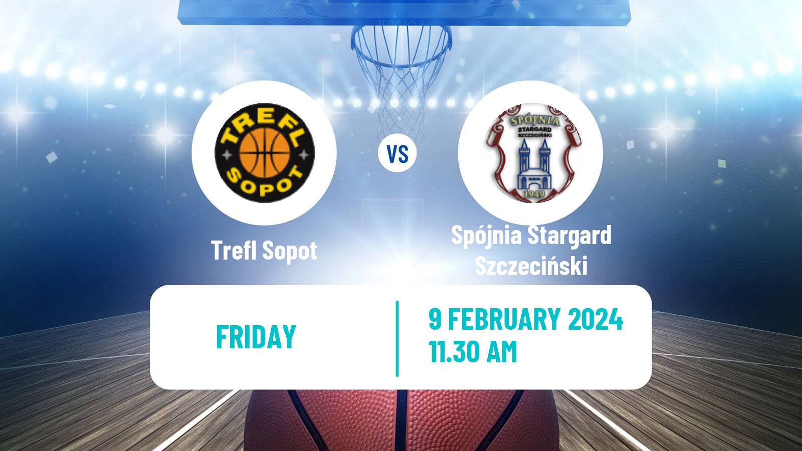 Basketball Polish Basket Liga Trefl Sopot - Spójnia Stargard Szczeciński