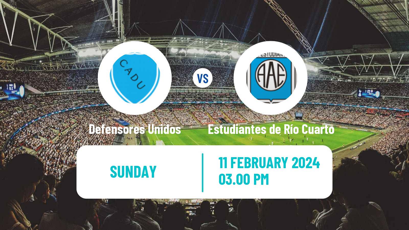 Soccer Argentinian Primera Nacional Defensores Unidos - Estudiantes de Río Cuarto