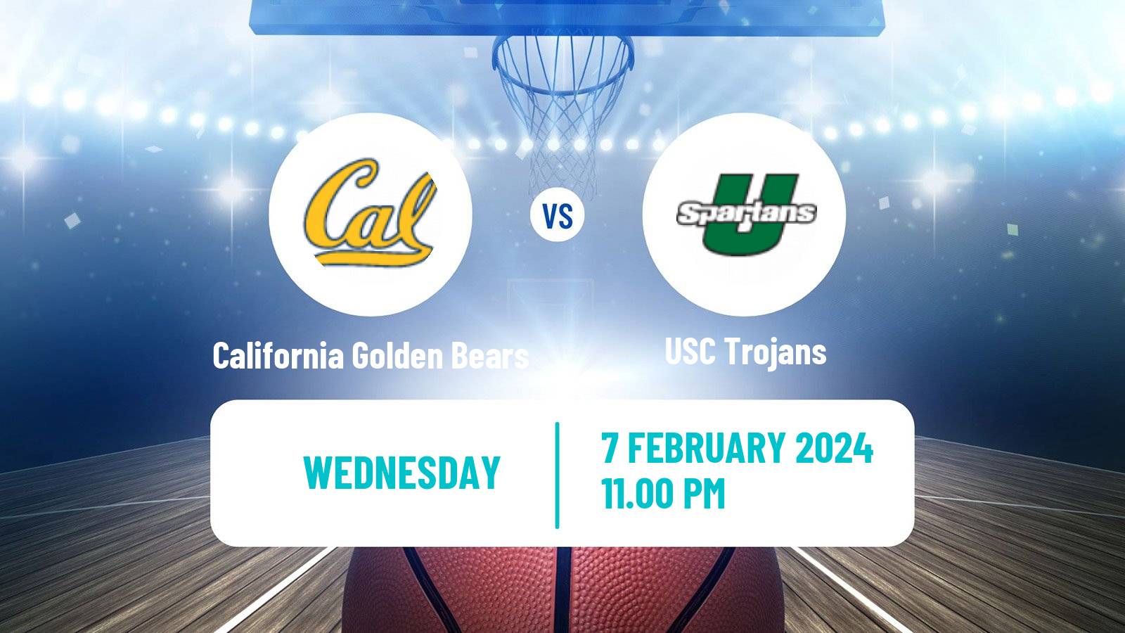 Basketball NCAA College Basketball California Golden Bears - USC Trojans