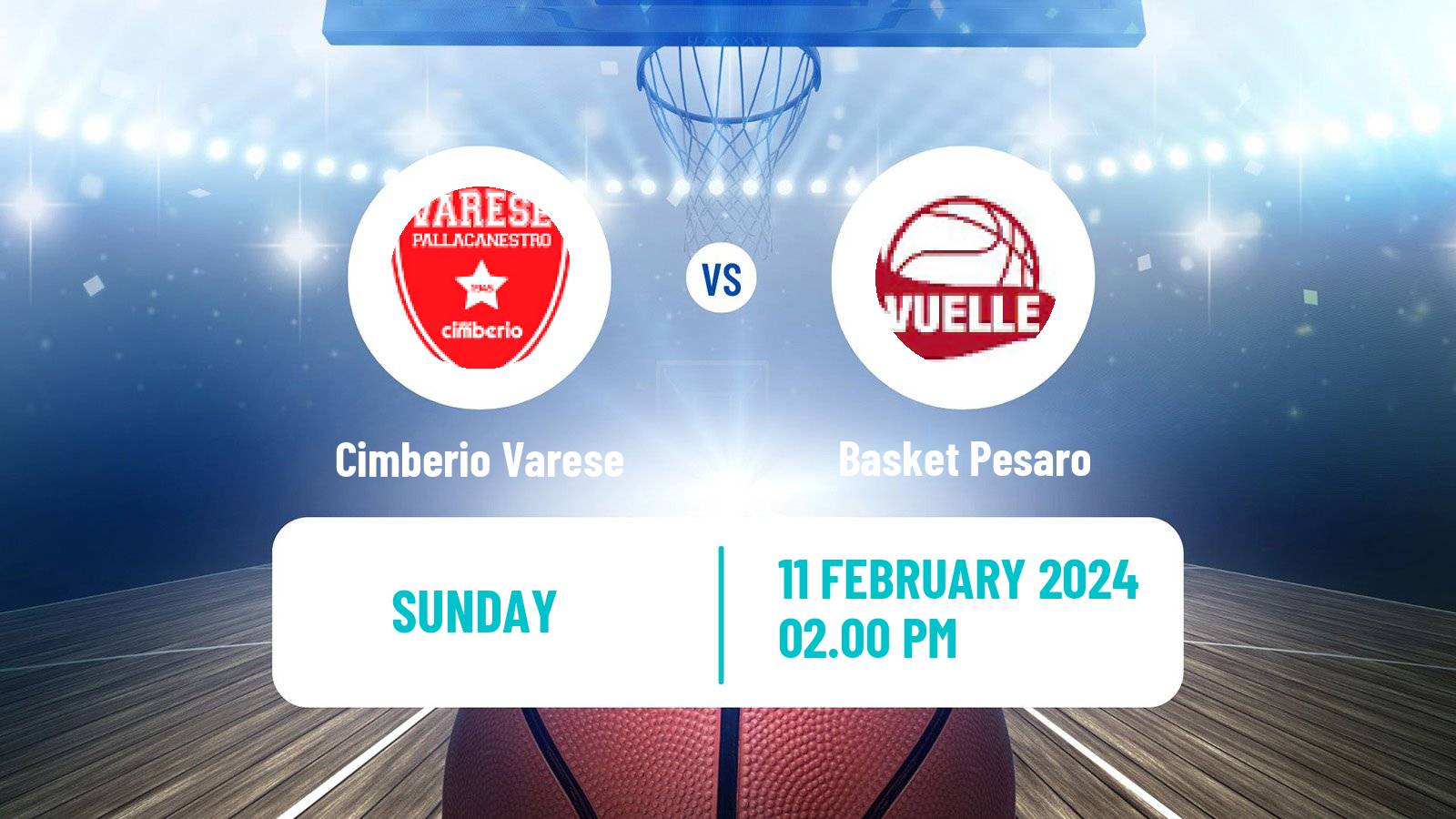 Basketball Italian Lega A Basketball Cimberio Varese - Basket Pesaro