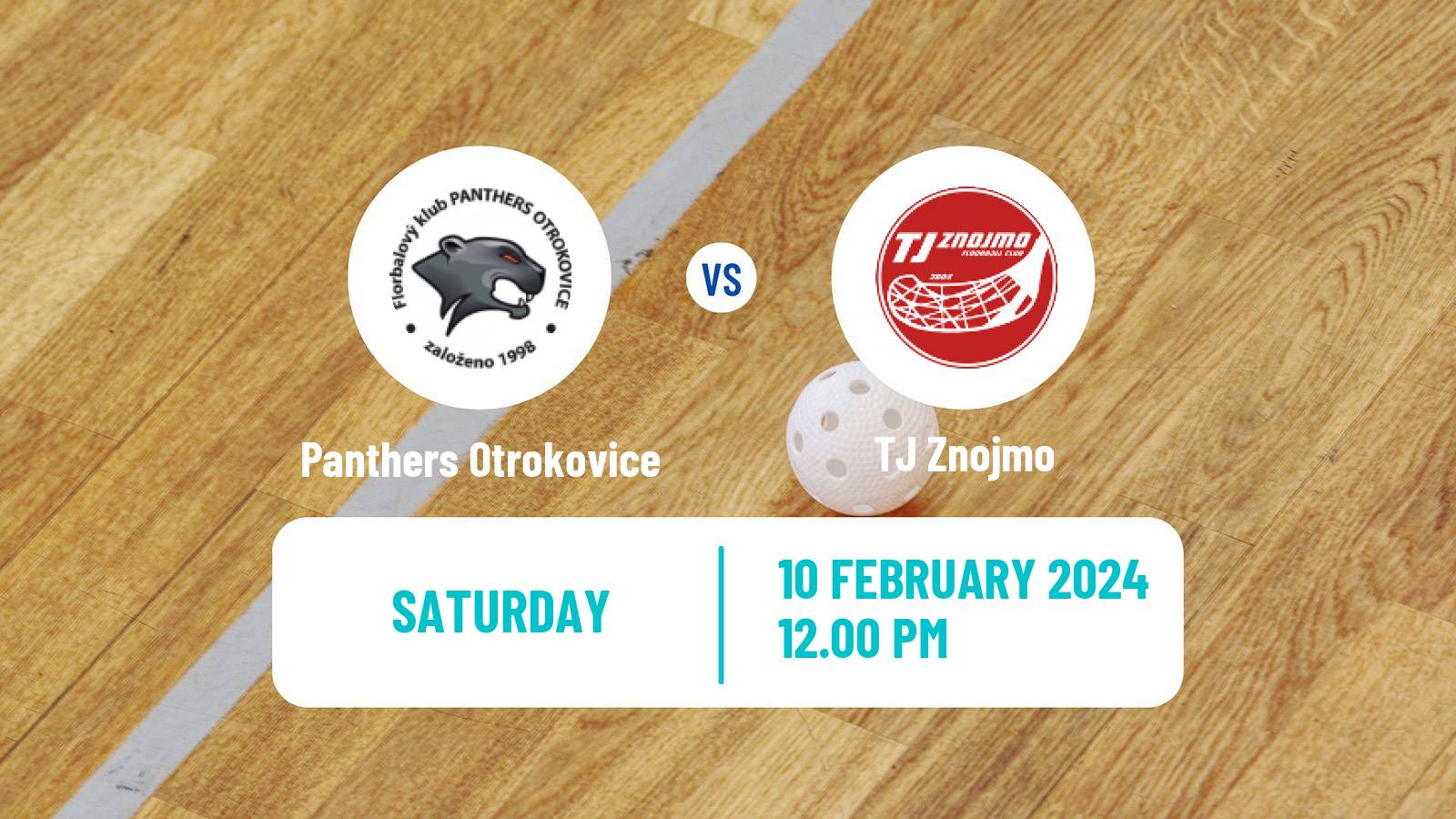 Floorball Czech 1 Liga Floorball Panthers Otrokovice - Znojmo