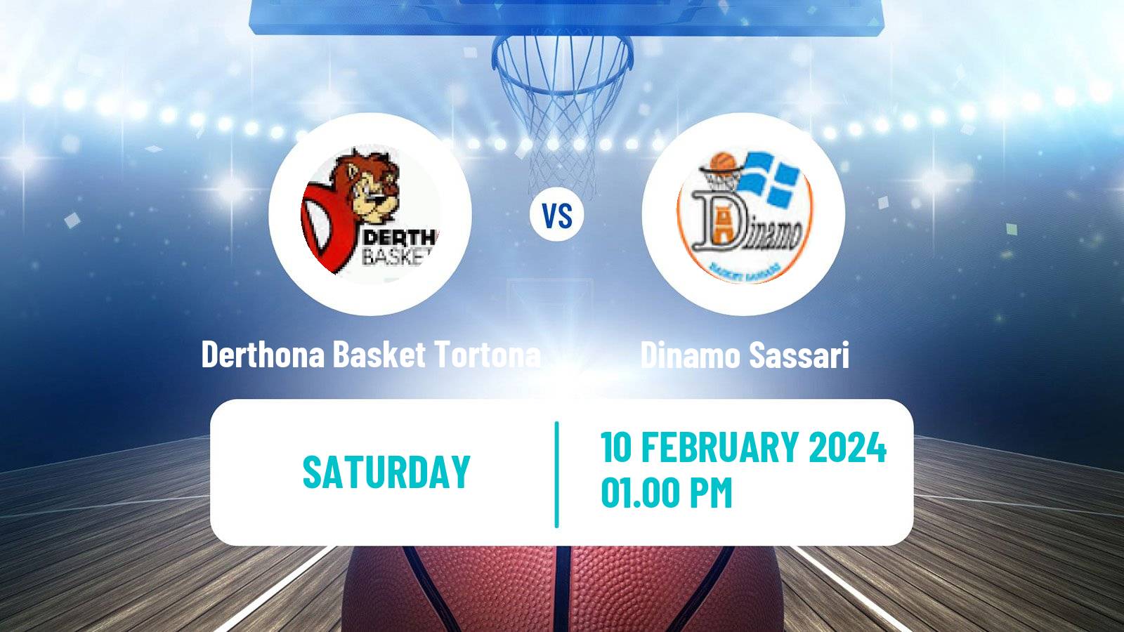 Basketball Italian Lega A Basketball Derthona Basket Tortona - Dinamo Sassari