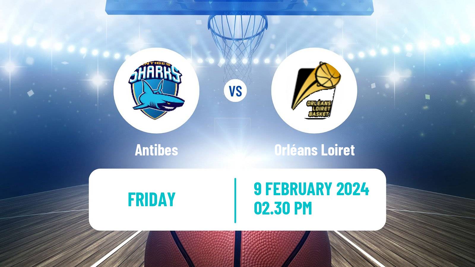 Basketball French LNB Pro B Antibes - Orléans Loiret