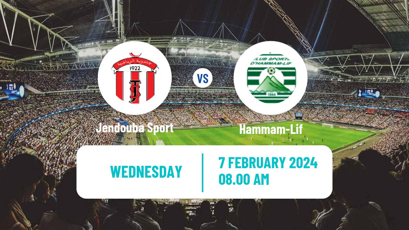 Soccer Tunisian Ligue 2 Jendouba Sport - Hammam-Lif
