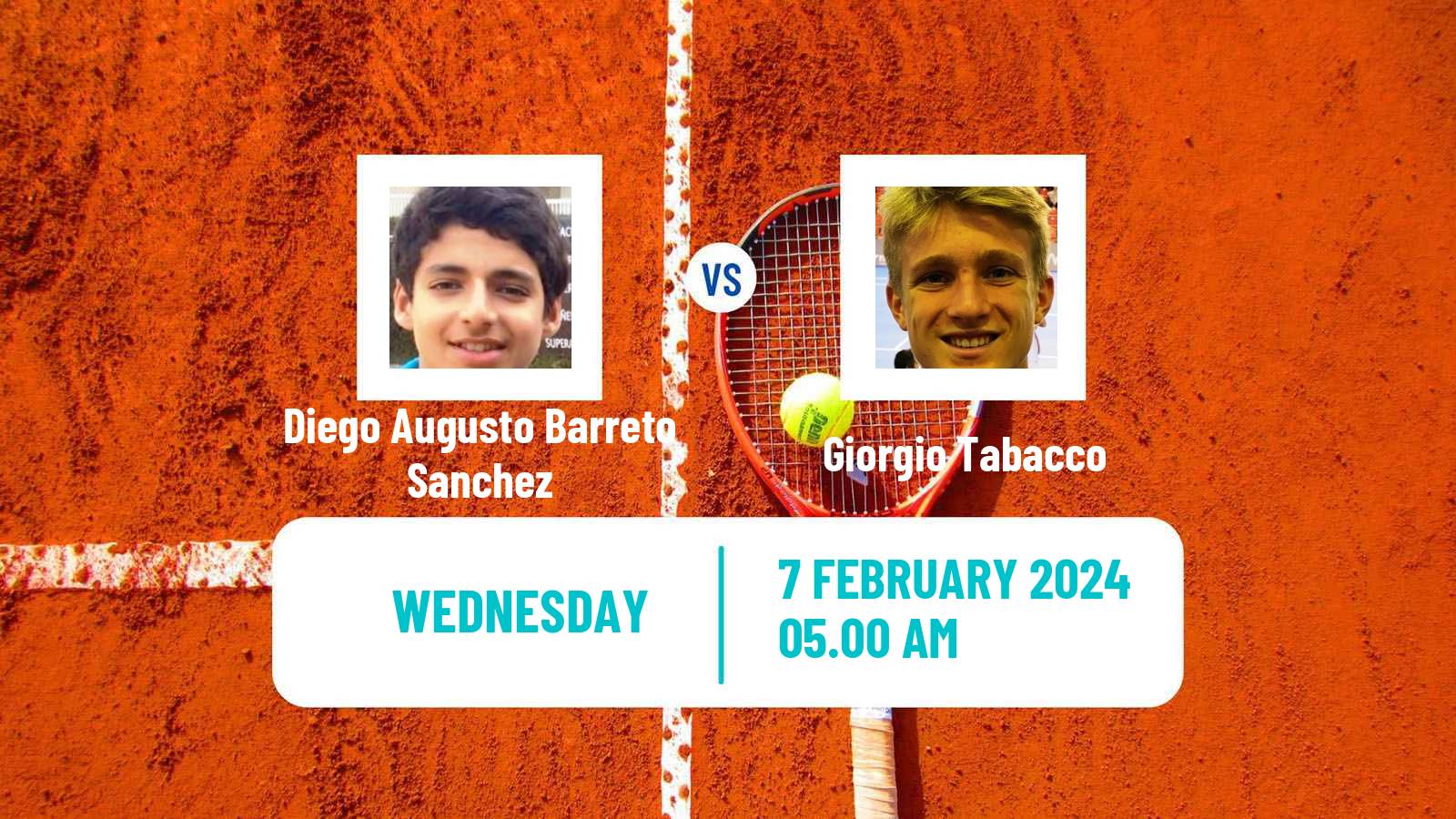Tennis ITF M15 Monastir 6 Men Diego Augusto Barreto Sanchez - Giorgio Tabacco