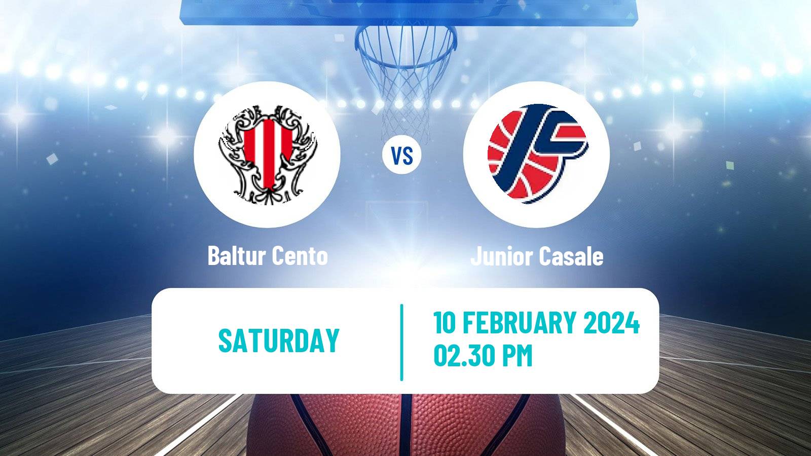 Basketball Italian Serie A2 Basketball Baltur Cento - Junior Casale