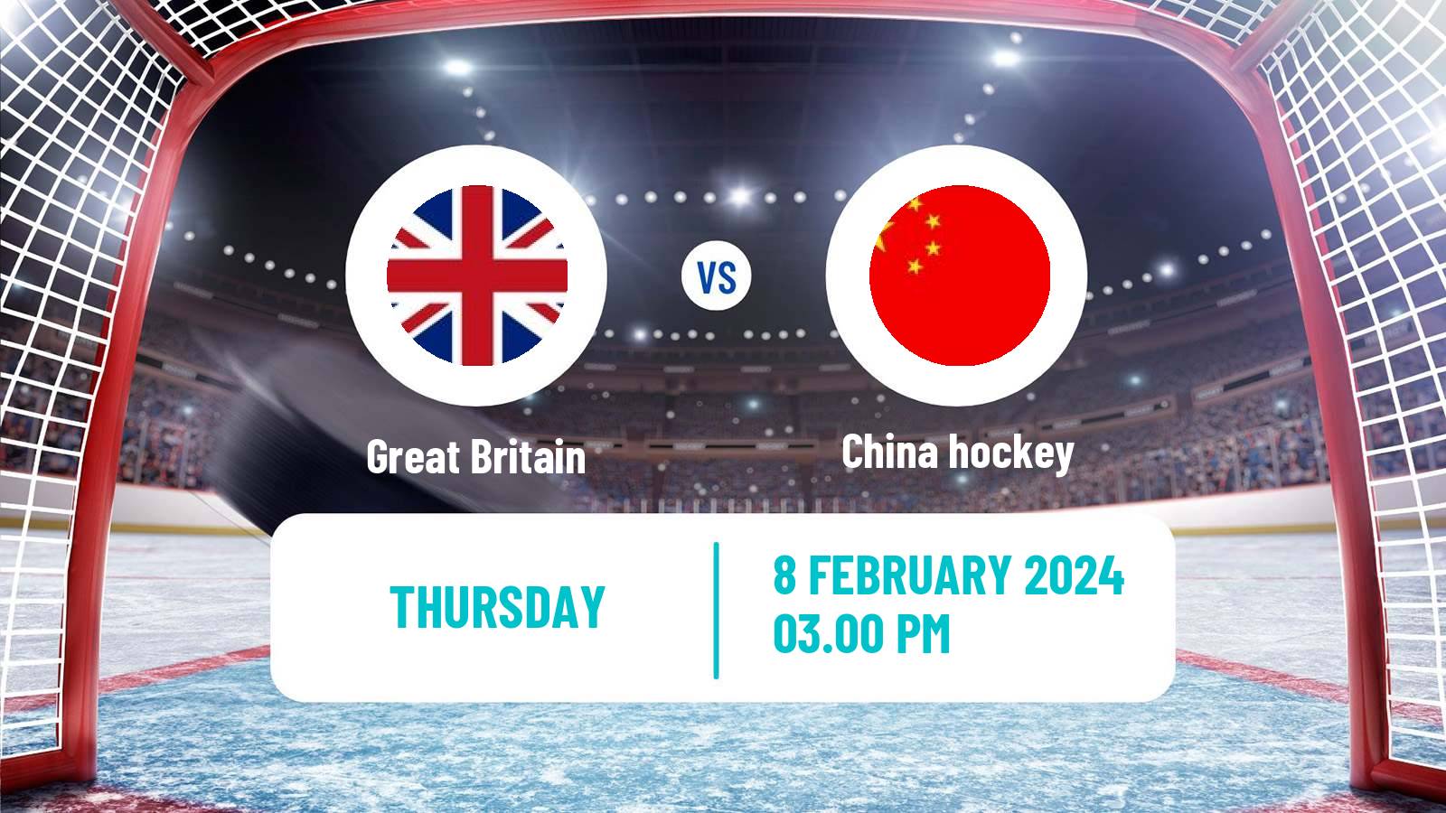 Hockey Winter Olympic Games - Ice Hockey Great Britain - China