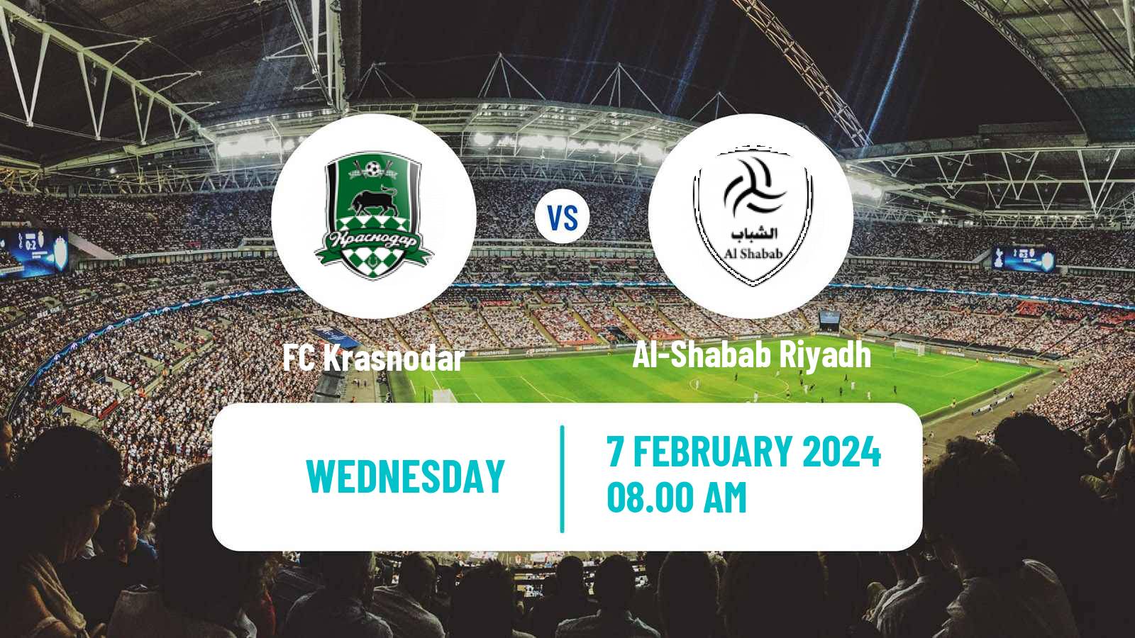 Soccer Club Friendly Krasnodar - Al-Shabab Riyadh