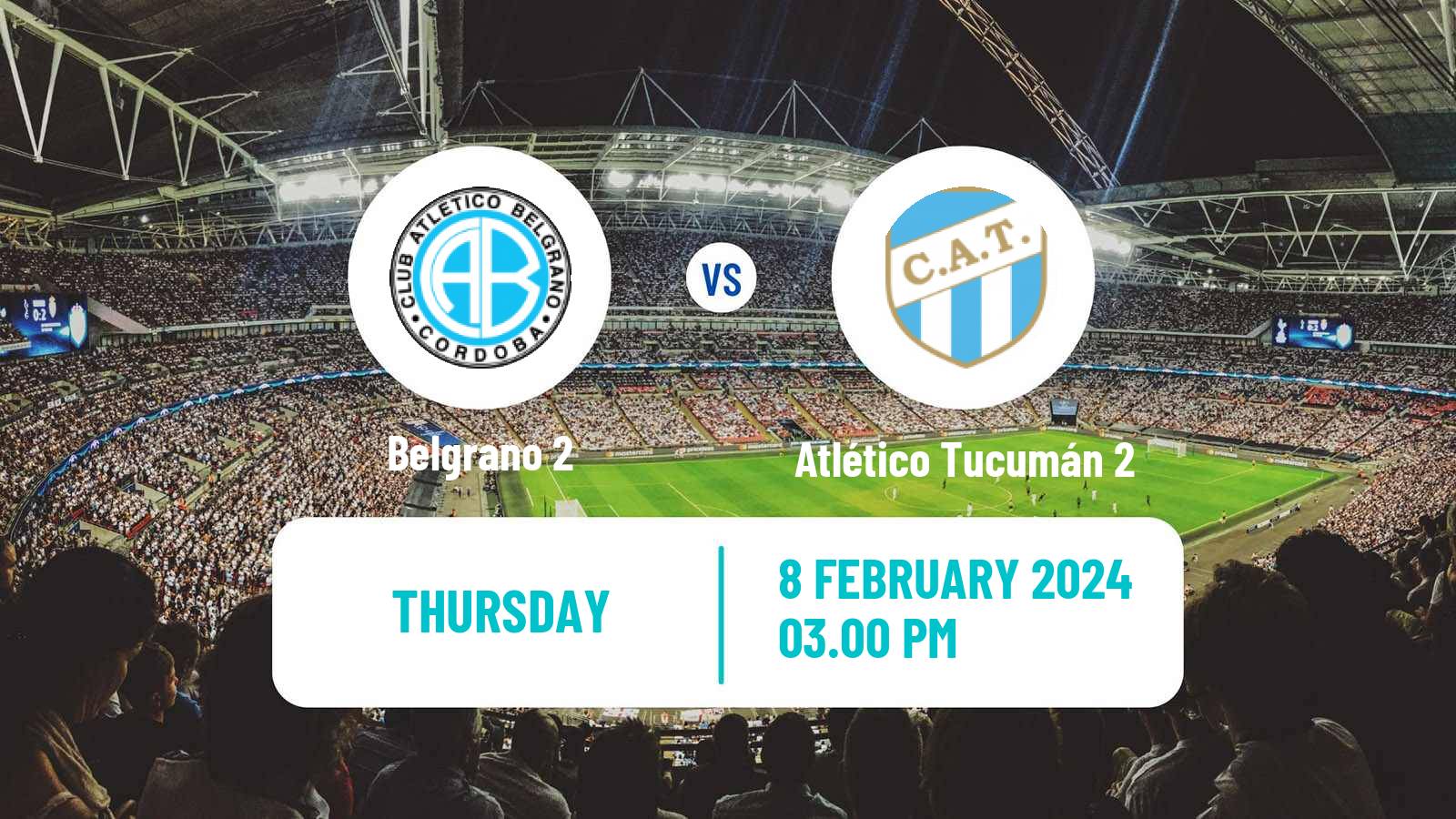 Soccer Argentinian Reserve League Belgrano 2 - Atlético Tucumán 2