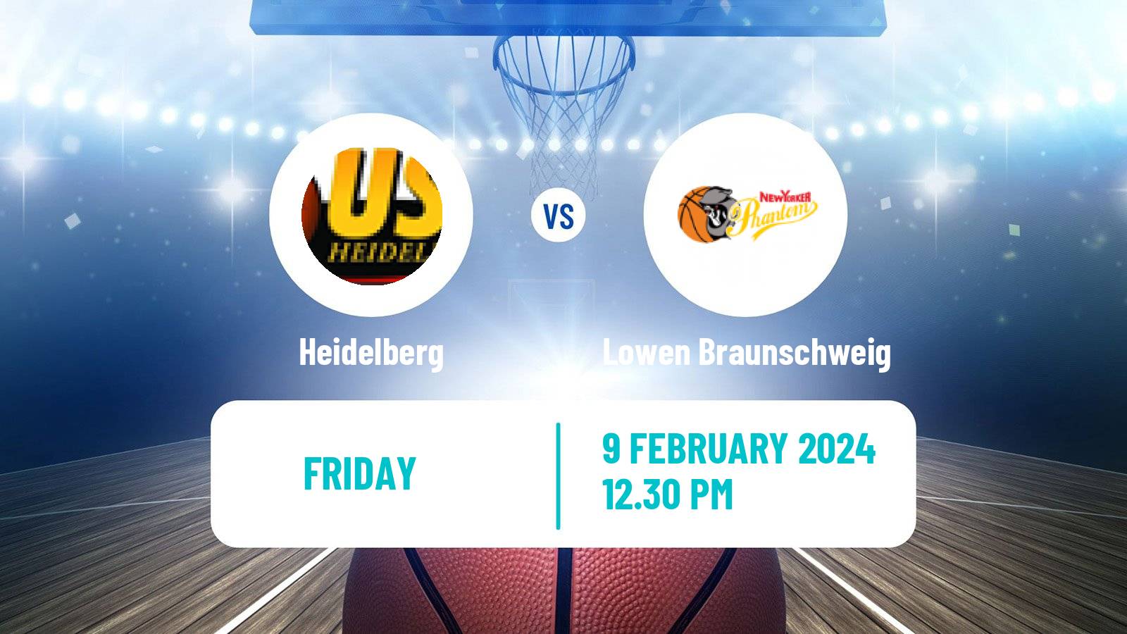 Basketball German BBL Heidelberg - Lowen Braunschweig