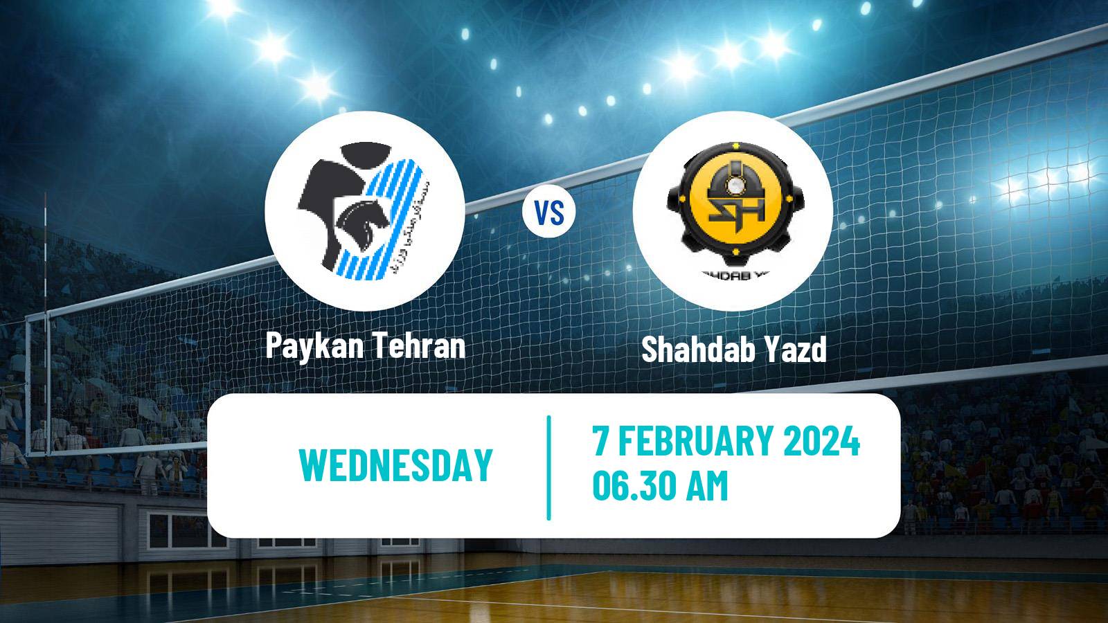 Volleyball Iran Super League Volleyball Paykan Tehran - Shahdab Yazd