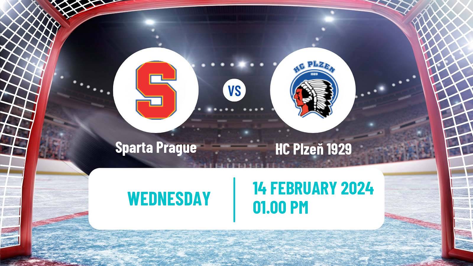 Hockey Czech Extraliga Sparta Prague - HC Plzeň 1929