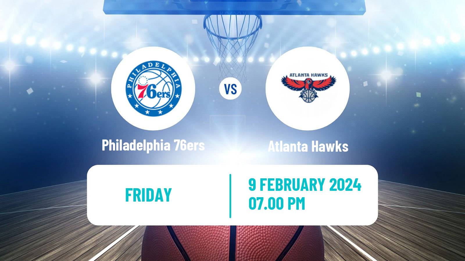 Basketball NBA Philadelphia 76ers - Atlanta Hawks