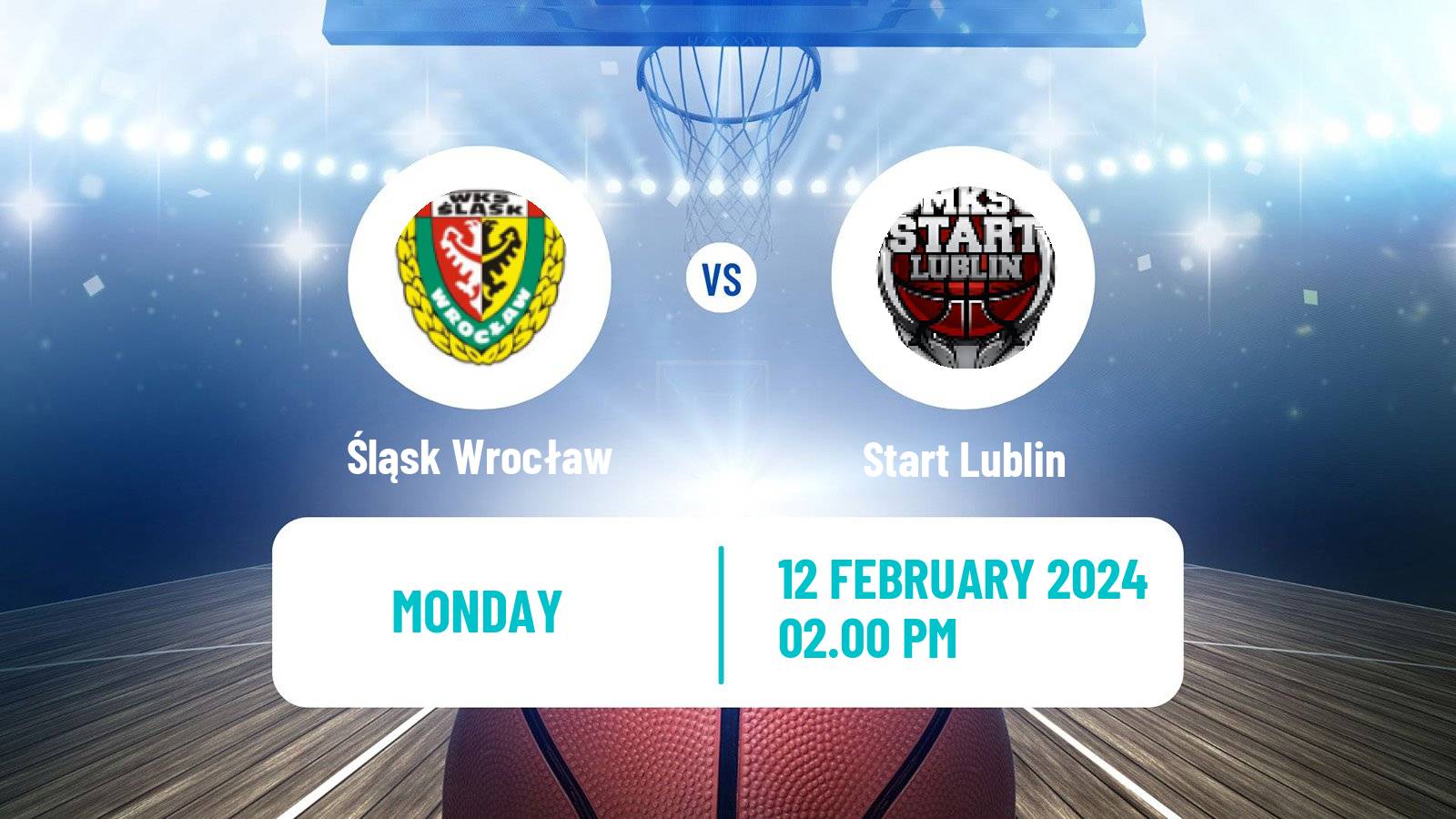 Basketball Polish Basket Liga Śląsk Wrocław - Start Lublin