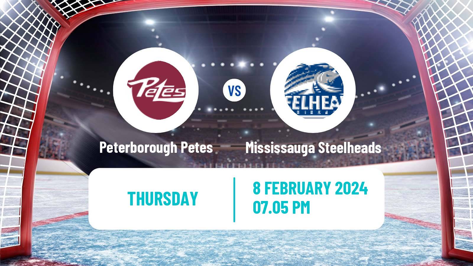 Hockey OHL Peterborough Petes - Mississauga Steelheads
