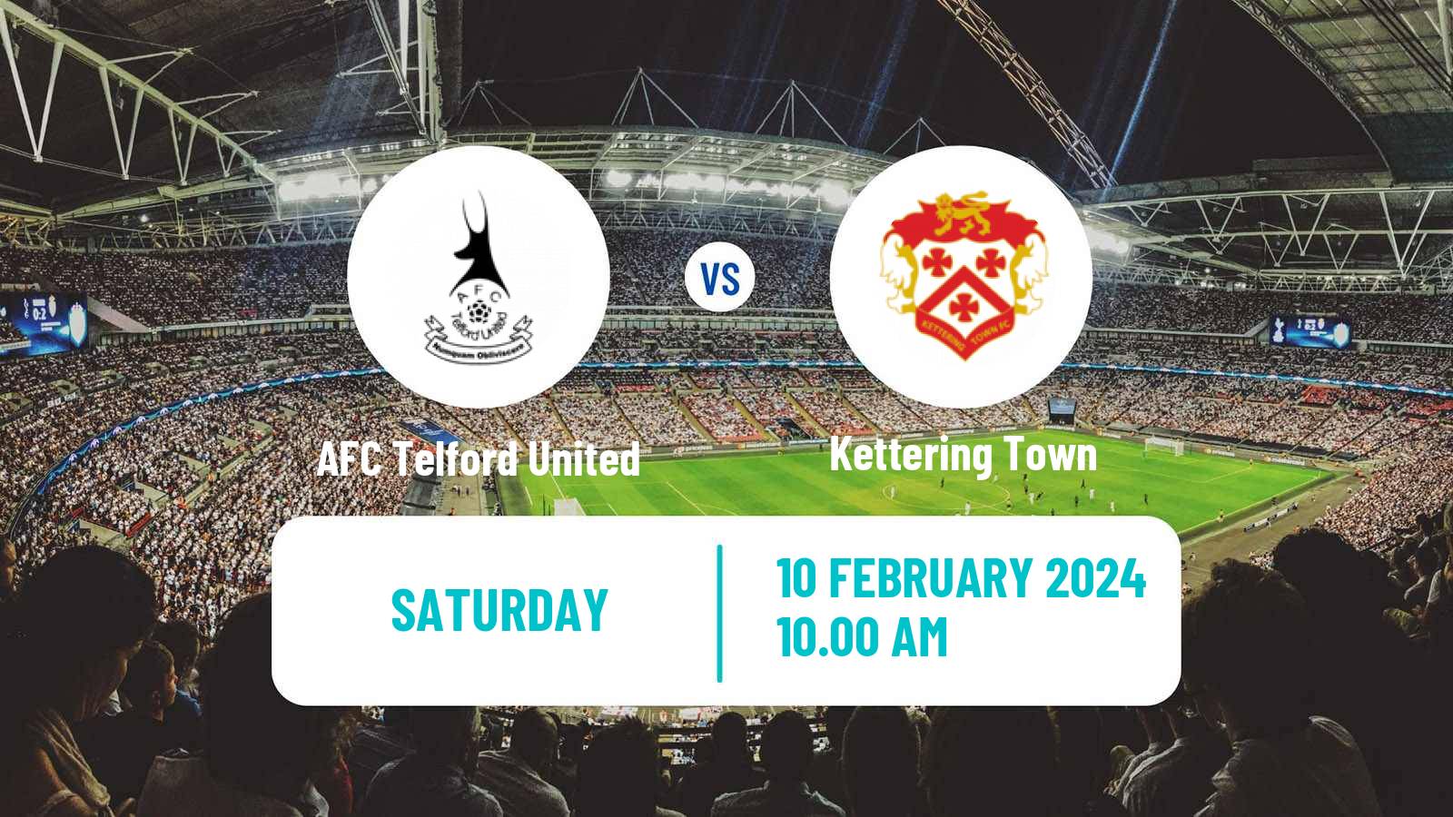 Soccer English Southern League Central Division AFC Telford United - Kettering Town
