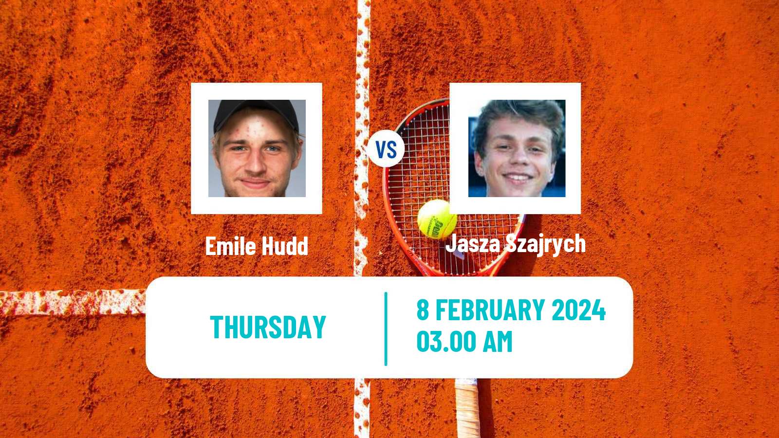 Tennis ITF M15 Sharm Elsheikh 2 Men Emile Hudd - Jasza Szajrych