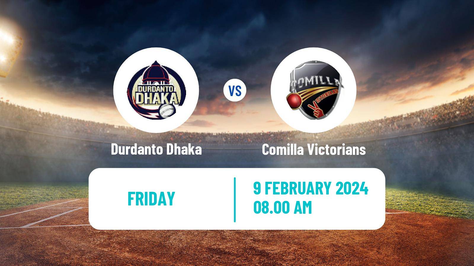 Cricket Bangladesh Premier League Cricket Durdanto Dhaka - Comilla Victorians