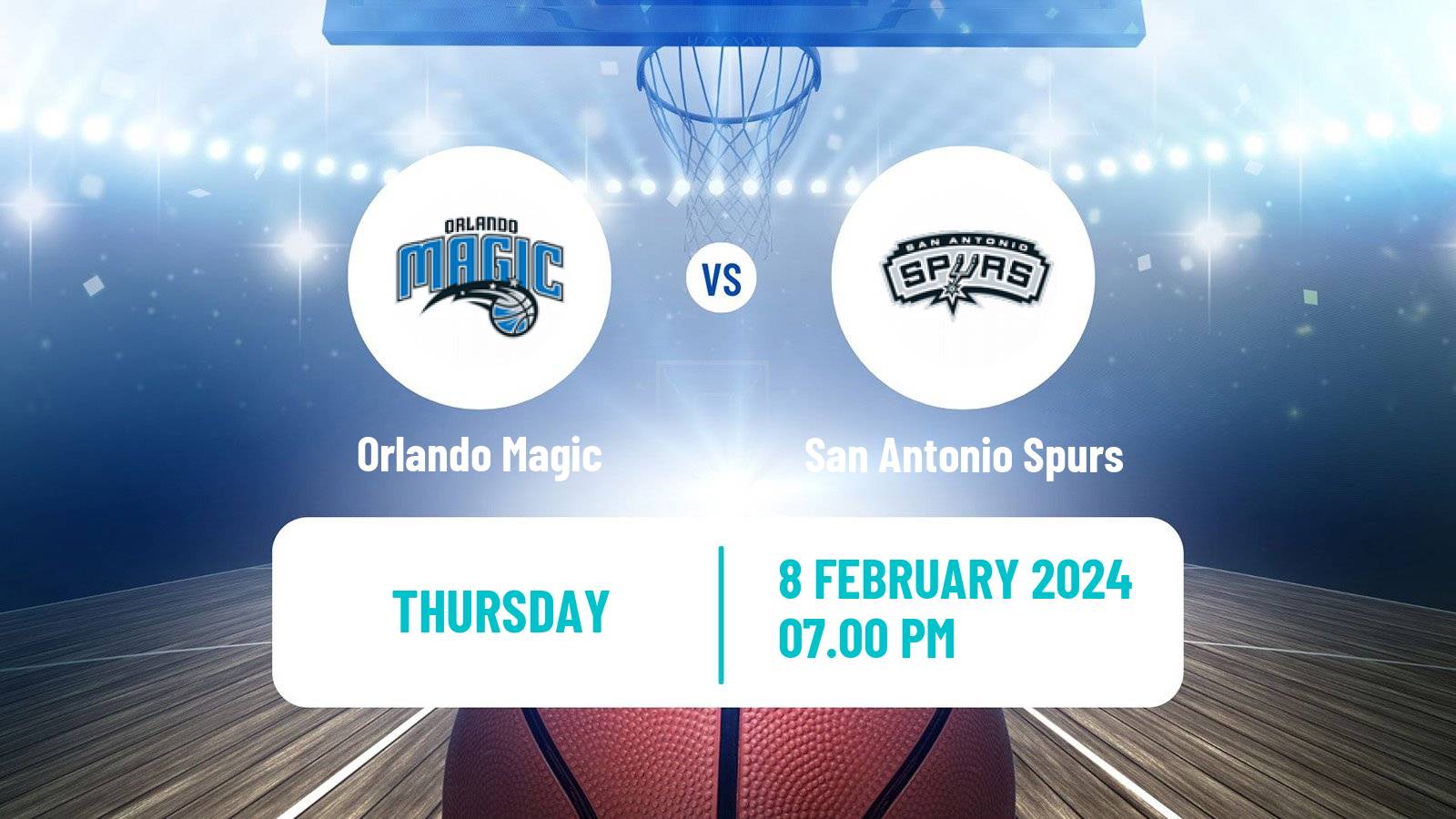 Basketball NBA Orlando Magic - San Antonio Spurs