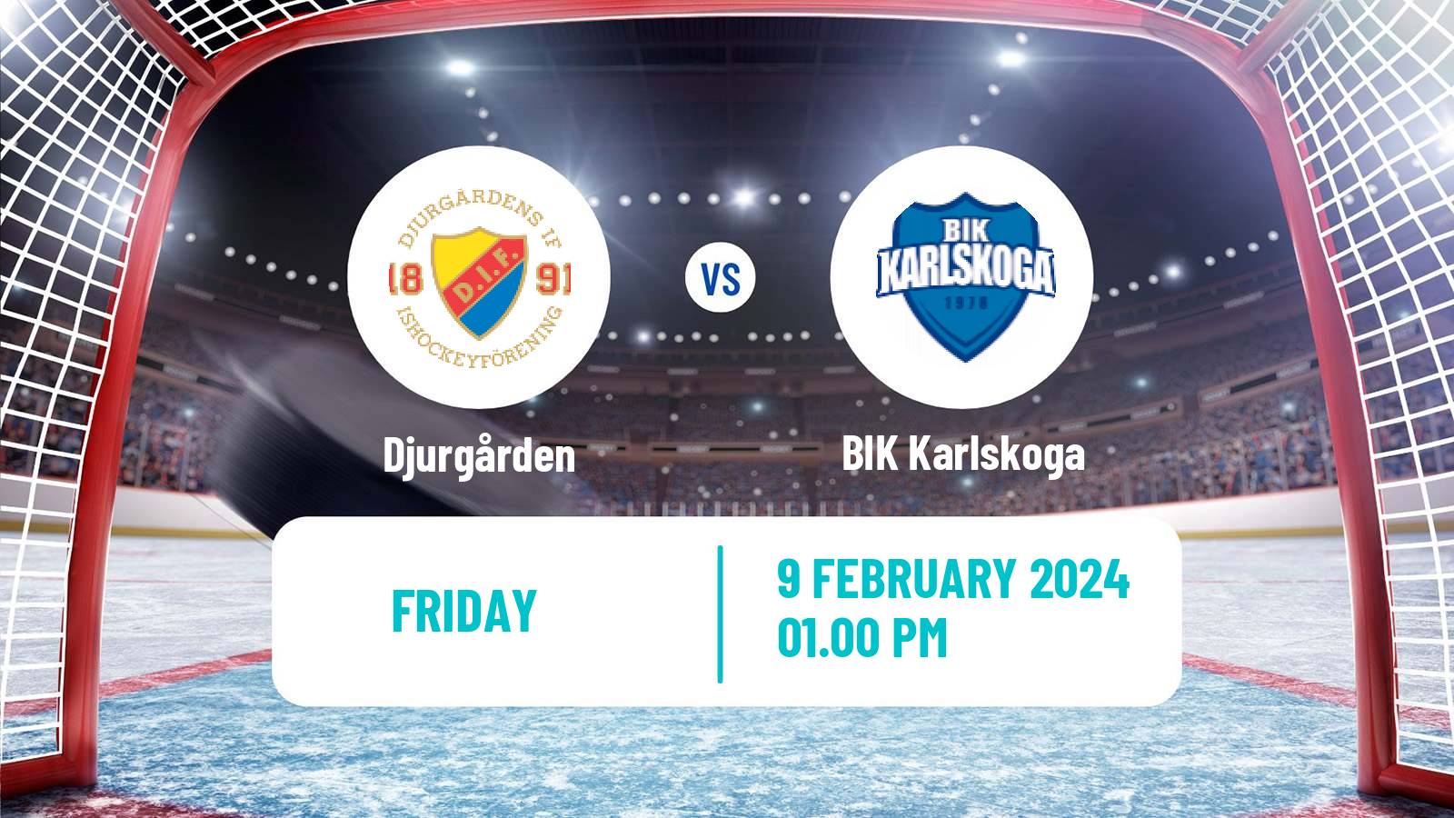 Hockey Swedish Hockey Allsvenskan Djurgården - BIK Karlskoga