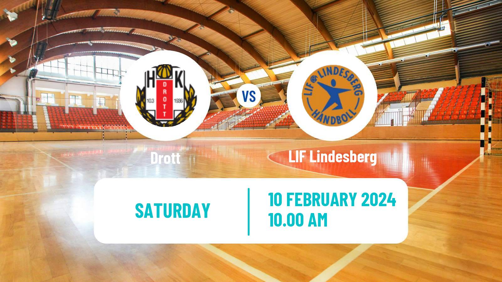 Handball Swedish Allsvenskan Handball Drott - LIF Lindesberg