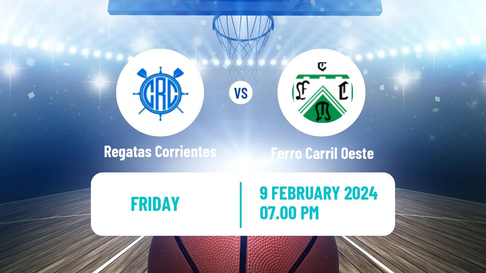 Basketball Argentinian LNB Regatas Corrientes - Ferro Carril Oeste