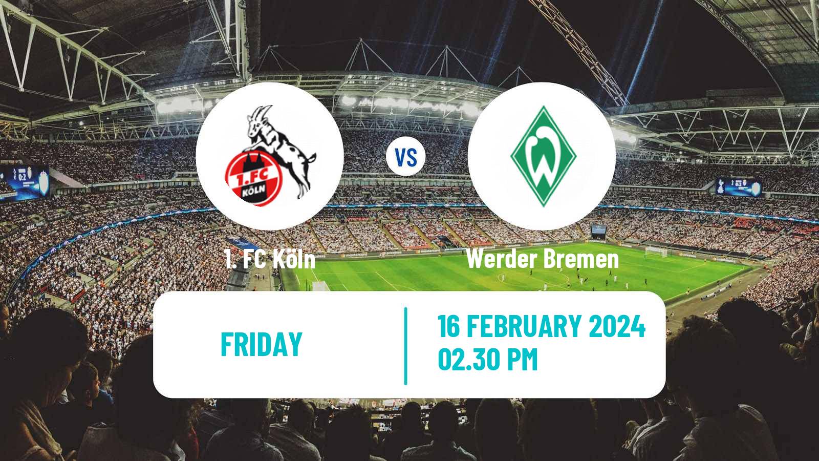 Soccer German Bundesliga Köln - Werder Bremen