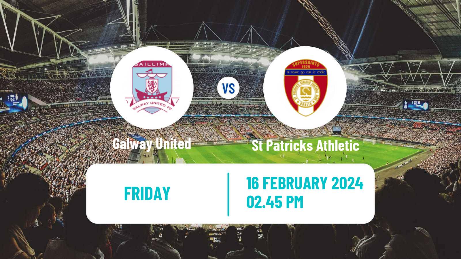 Soccer Irish Premier Division Galway United - St Patricks Athletic