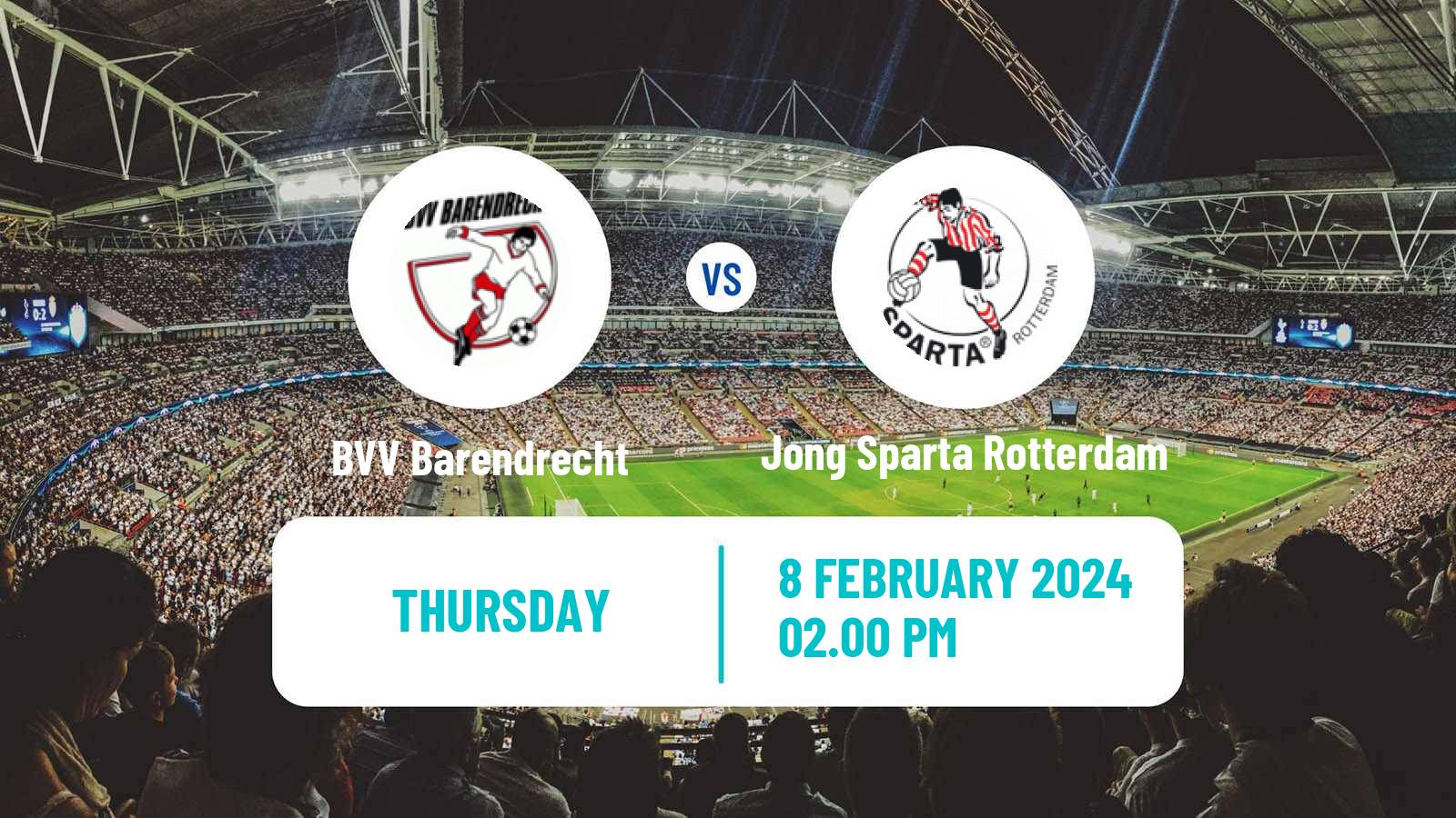 Soccer Club Friendly BVV Barendrecht - Jong Sparta Rotterdam