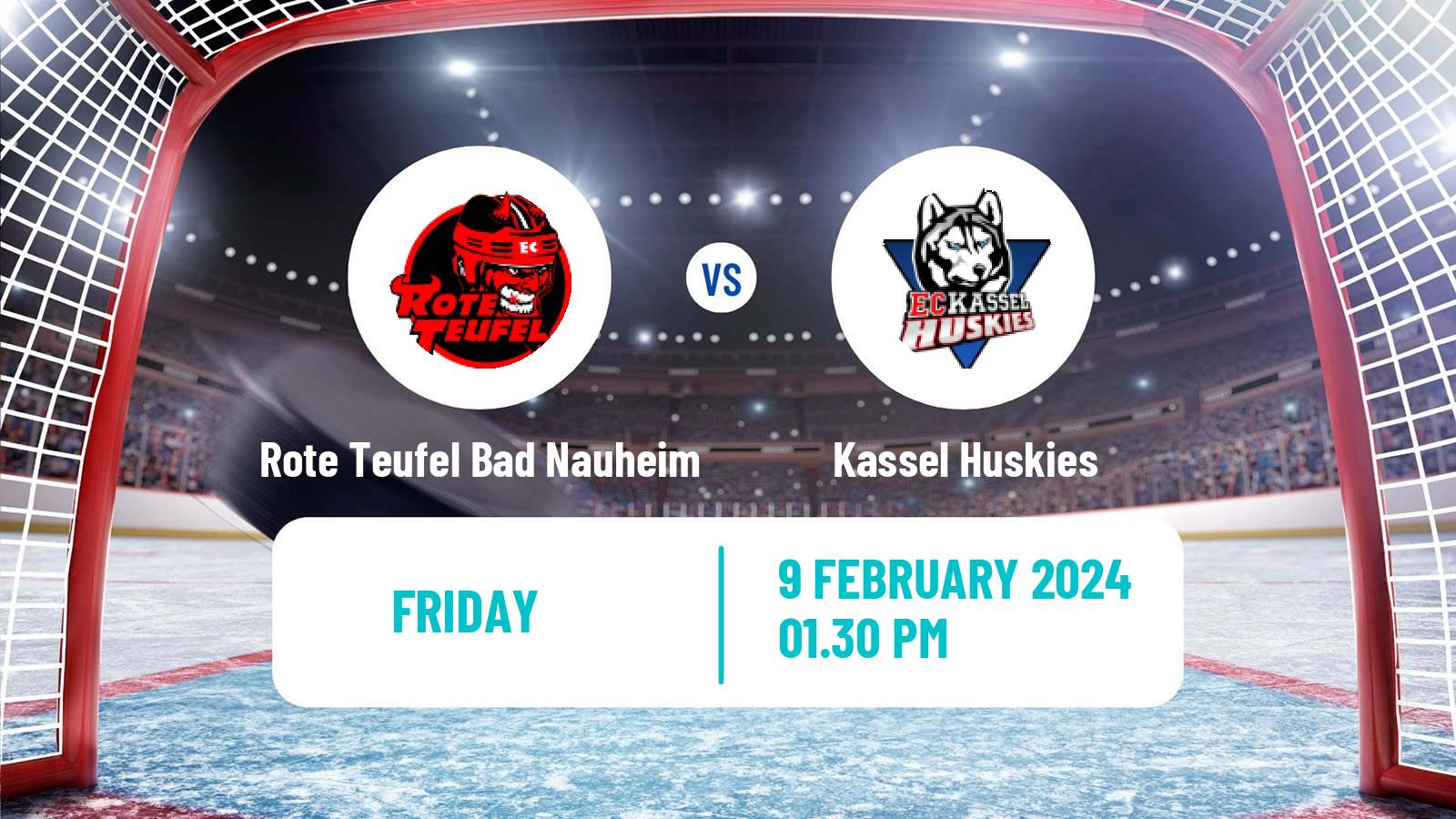 Hockey German DEL2 Rote Teufel Bad Nauheim - Kassel Huskies