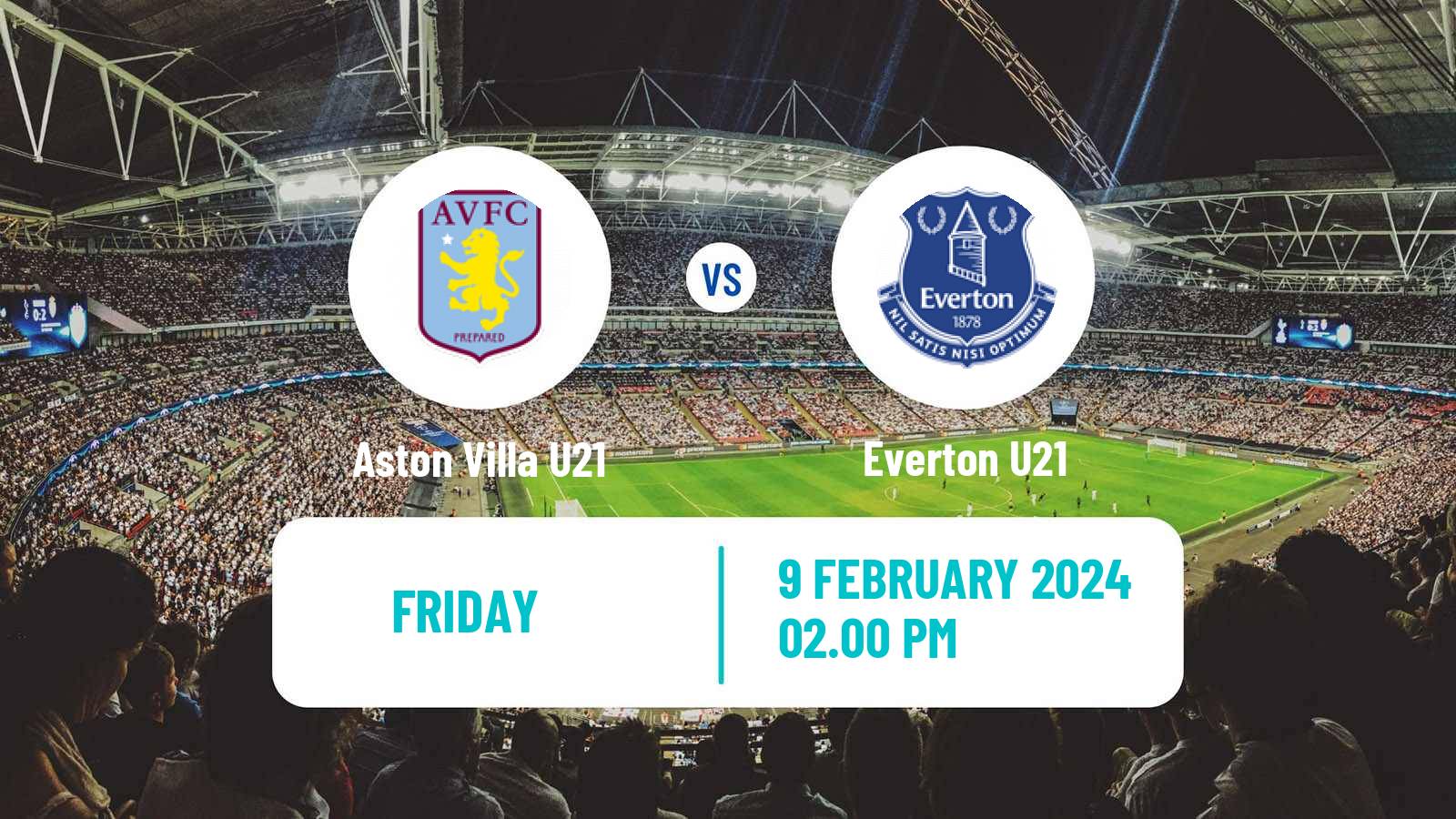 Soccer English Premier League 2 Aston Villa U21 - Everton U21
