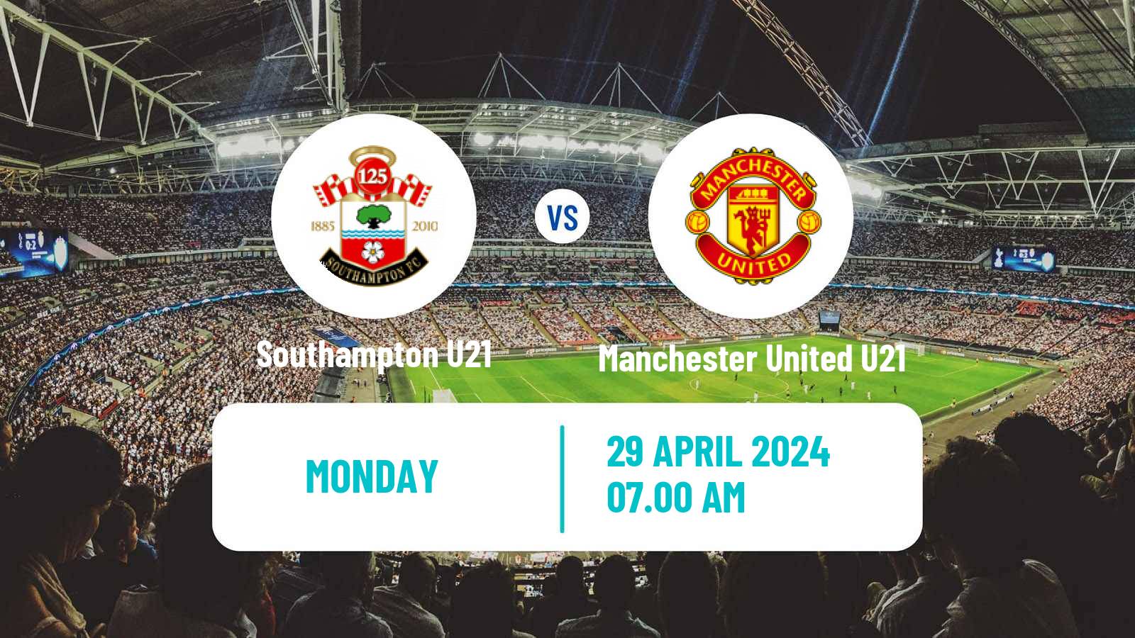 Soccer English Premier League 2 Southampton U21 - Manchester United U21