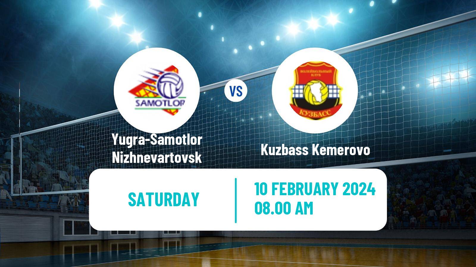 Volleyball Russian Super League Volleyball Yugra-Samotlor Nizhnevartovsk - Kuzbass Kemerovo