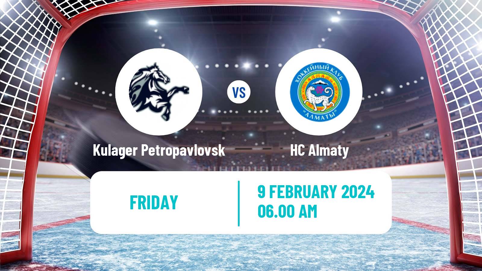 Hockey Kazakh Ice Hockey Championship Kulager Petropavlovsk - Almaty