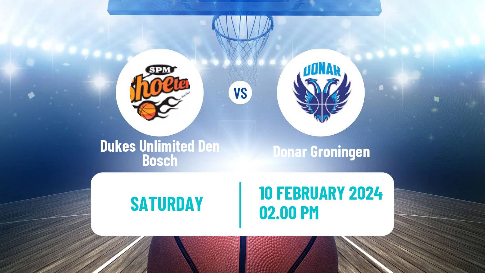 Basketball BNXT League Dukes Unlimited Den Bosch - Donar Groningen